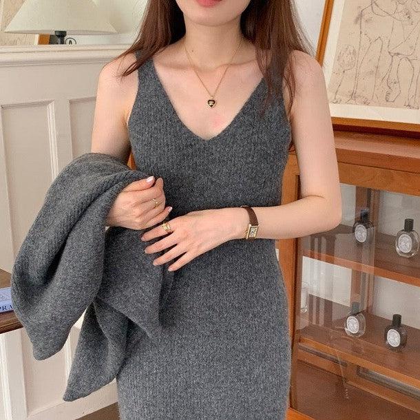 ニットボレロ＆キャミニットワンピース 6316-画像31-韓国ファッション通販POPREA［ポップリア］