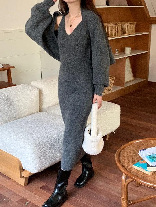 ニットボレロ＆キャミニットワンピース 6316-画像33-韓国ファッション通販POPREA［ポップリア］