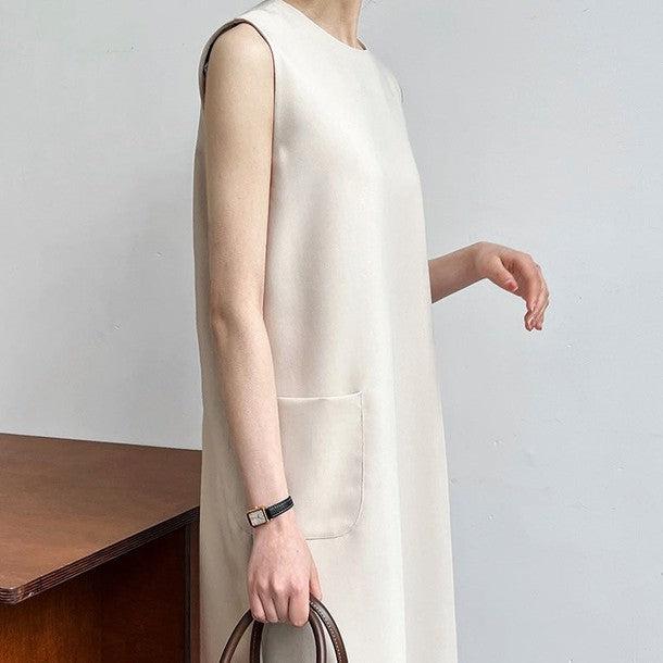 2ポケットノースリーブワンピース﻿﻿ 6810-画像3-韓国ファッション通販POPREA［ポップリア］