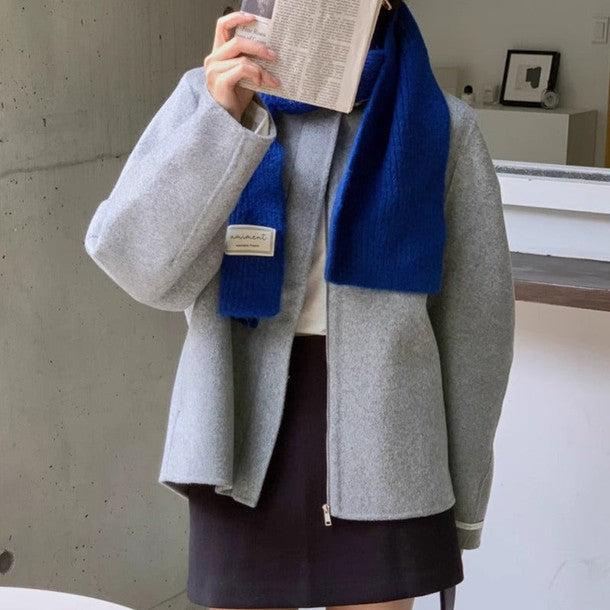 ビックフード付きジッパージャケット 6244-画像3-韓国ファッション通販POPREA［ポップリア］