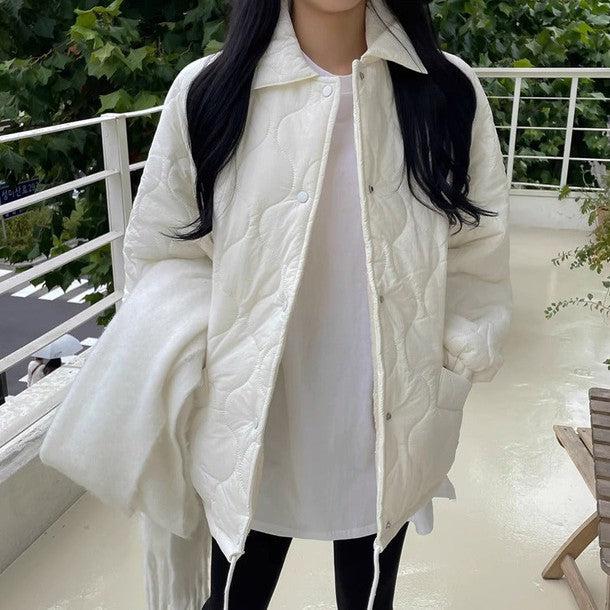 キルティングオーバーコーチジャケット﻿ 6249-画像3-韓国ファッション通販POPREA［ポップリア］