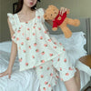 ノースリーブフリルガーリーパジャマ﻿﻿ 5948-画像3-韓国ファッション通販POPREA［ポップリア］