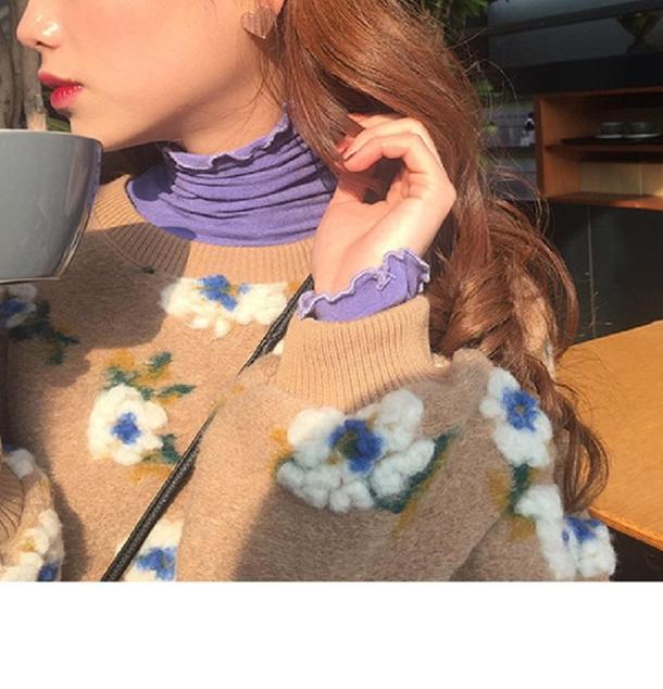 フラワーボアプルオーバー 6470-画像3-韓国ファッション通販POPREA［ポップリア］