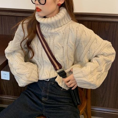 ケーブルタートルニット﻿﻿﻿﻿﻿﻿﻿ 6279-画像3-韓国ファッション通販POPREA［ポップリア］