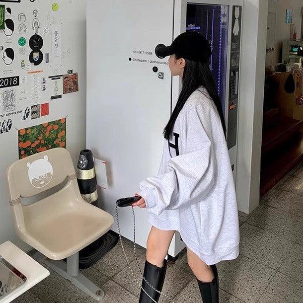 ラウンドネックプルオーバースエット 6500-画像3-韓国ファッション通販POPREA［ポップリア］