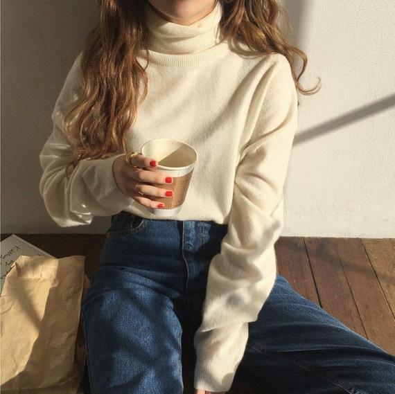 カラータートルネックセーター 6293-画像3-韓国ファッション通販POPREA［ポップリア］