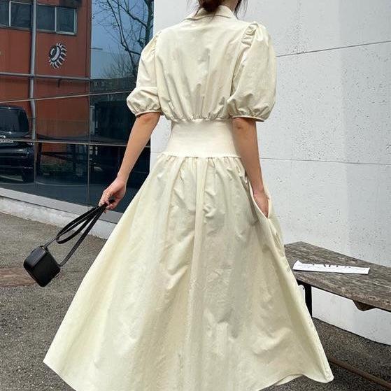 フロントジッパーワンピース 6758-画像3-韓国ファッション通販POPREA［ポップリア］