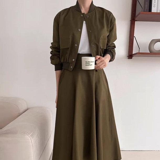 ベーシックブルゾンジャケット﻿﻿ 6217-画像3-韓国ファッション通販POPREA［ポップリア］