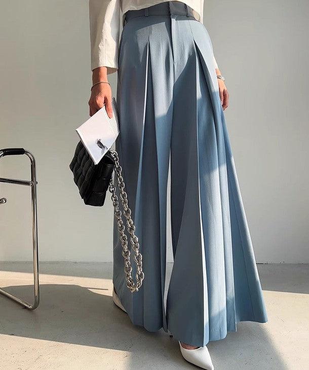 インバーテッドプリーツフレアパンツ 6460-画像3-韓国ファッション通販POPREA［ポップリア］