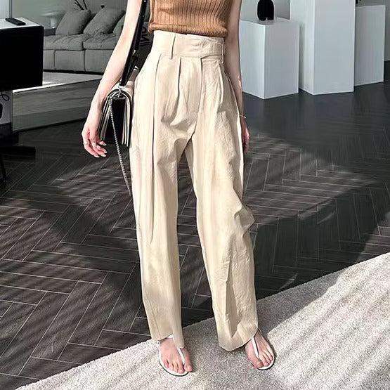 ハイウエストビジョワイドパンツ﻿ 6045-画像3-韓国ファッション通販POPREA［ポップリア］