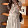 シフォンシャツロングワンピース﻿ 6629-画像3-韓国ファッション通販POPREA［ポップリア］
