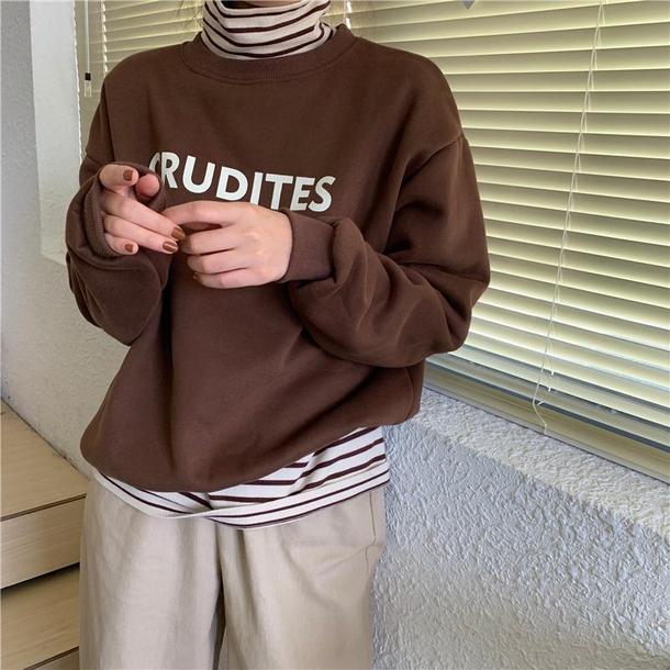 フレンチロゴトレーナー﻿﻿ 6514-画像3-韓国ファッション通販POPREA［ポップリア］