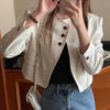クロップドディテールバーモントジャケット﻿ 6199-画像3-韓国ファッション通販POPREA［ポップリア］
