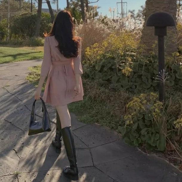 フェミニンカジュアルワンピース﻿ 6562-画像3-韓国ファッション通販POPREA［ポップリア］