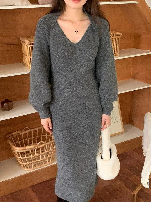 ニットボレロ＆キャミニットワンピース 6316-画像41-韓国ファッション通販POPREA［ポップリア］