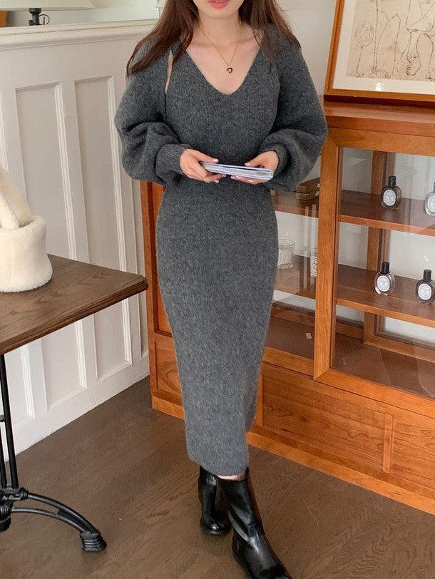 ニットボレロ＆キャミニットワンピース 6316-画像44-韓国ファッション通販POPREA［ポップリア］