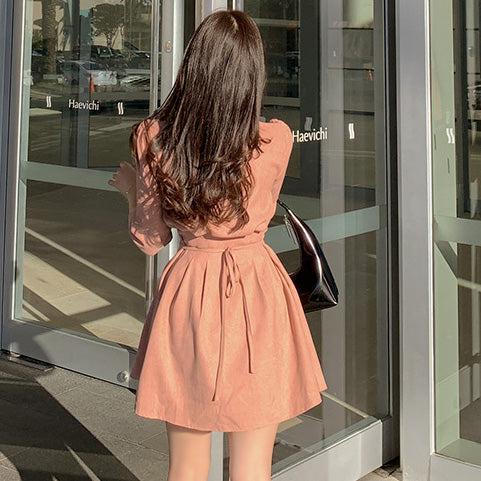 フェミニンカジュアルワンピース﻿ 6562-画像4-韓国ファッション通販POPREA［ポップリア］