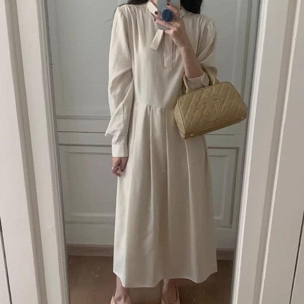 ロングスリーブAラインワンピース 6464-画像4-韓国ファッション通販POPREA［ポップリア］