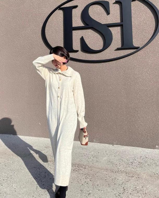 2wayボタンニットワンピース 6396-画像4-韓国ファッション通販POPREA［ポップリア］