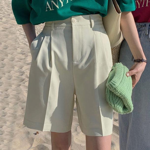 センタープレスショートパンツ﻿﻿ 6048-画像4-韓国ファッション通販POPREA［ポップリア］