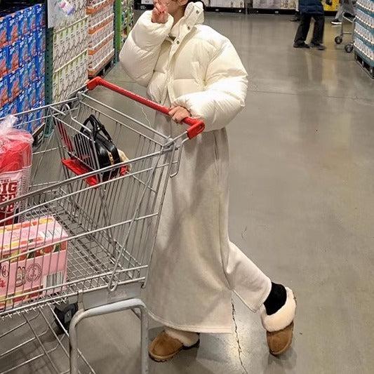 襟付きハーフジッパーワンピース 6439-画像4-韓国ファッション通販POPREA［ポップリア］