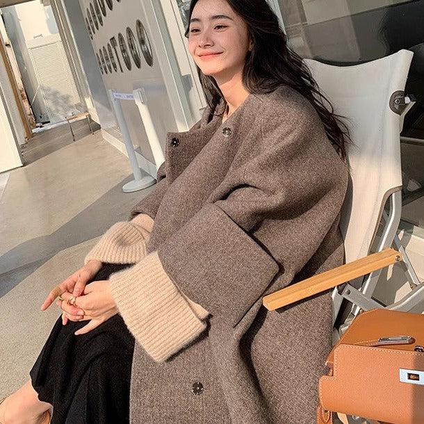 袖リブ折り返しニットプルオーバー﻿﻿﻿﻿﻿ 6265-画像4-韓国ファッション通販POPREA［ポップリア］