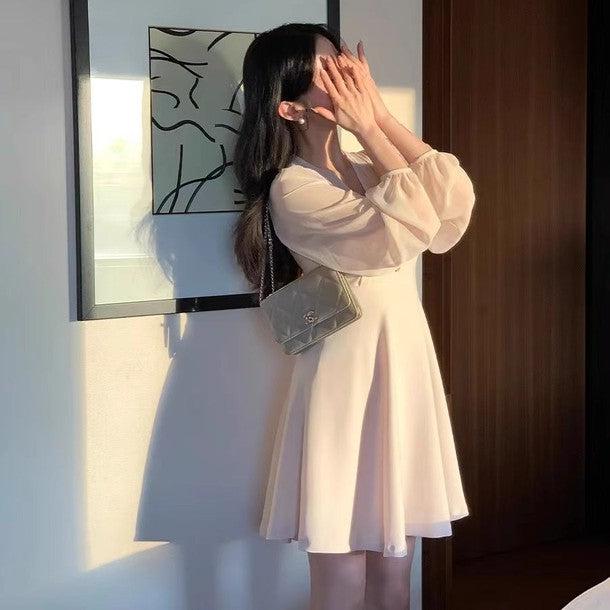 シアーパフリボンミニワンピース﻿﻿ 6565-画像4-韓国ファッション通販POPREA［ポップリア］