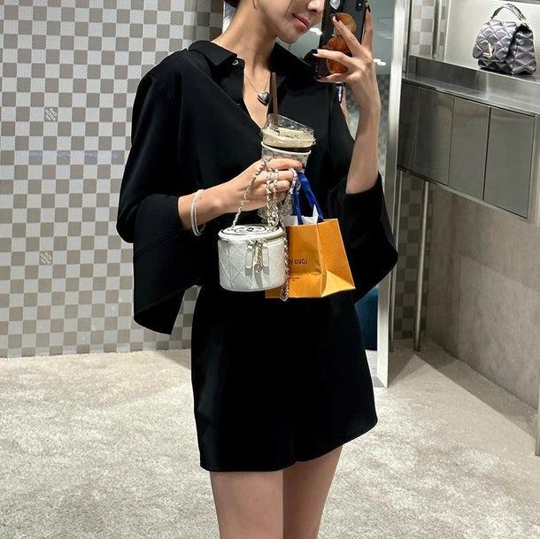 サマーシルクタッチシャツ＆パンツ﻿﻿ 6056-画像4-韓国ファッション通販POPREA［ポップリア］