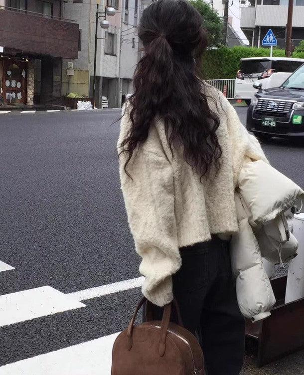 もこもこハイネックハーフジッパーニット 6321-画像4-韓国ファッション通販POPREA［ポップリア］