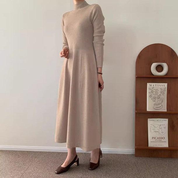 ハイネックリブニットワンピース 6353-画像4-韓国ファッション通販POPREA［ポップリア］