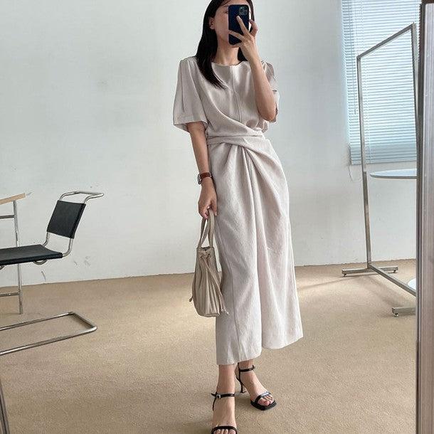 ウエストマークワンピース 6820-画像4-韓国ファッション通販POPREA［ポップリア］