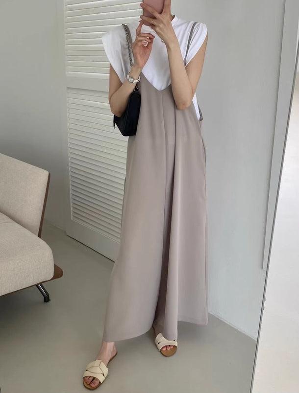 Vネックキャミサロペット 5996-画像4-韓国ファッション通販POPREA［ポップリア］