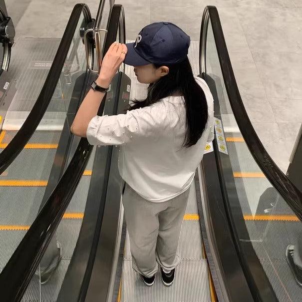 パールコンパクトTシャツ 6536-画像4-韓国ファッション通販POPREA［ポップリア］