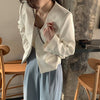 Vネックライトカラーショートジャケット 5921-画像4-韓国ファッション通販POPREA［ポップリア］