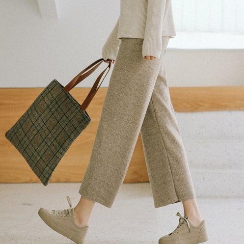 フリースワイドレッグパンツ 6417-画像4-韓国ファッション通販POPREA［ポップリア］