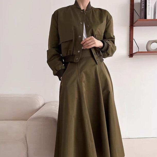 ベーシックブルゾンジャケット﻿﻿ 6217-画像4-韓国ファッション通販POPREA［ポップリア］