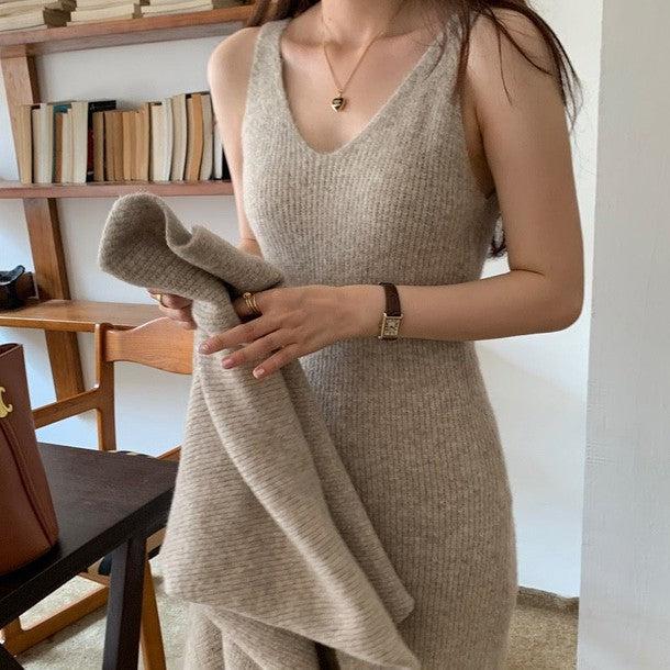 ニットボレロ＆キャミニットワンピース 6316-画像4-韓国ファッション通販POPREA［ポップリア］