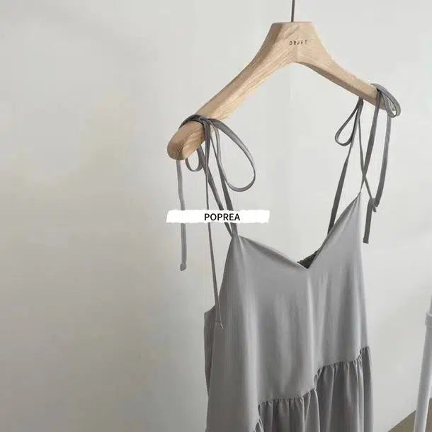 キャミソールティアードワンピース 6822-画像4-韓国ファッション通販POPREA［ポップリア］