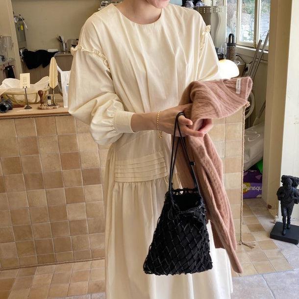 オーガニックロングワンピース﻿ 6187-画像4-韓国ファッション通販POPREA［ポップリア］