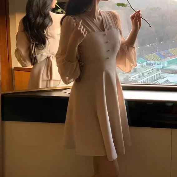 シアーパフリボンミニワンピース﻿﻿ 6565-画像5-韓国ファッション通販POPREA［ポップリア］