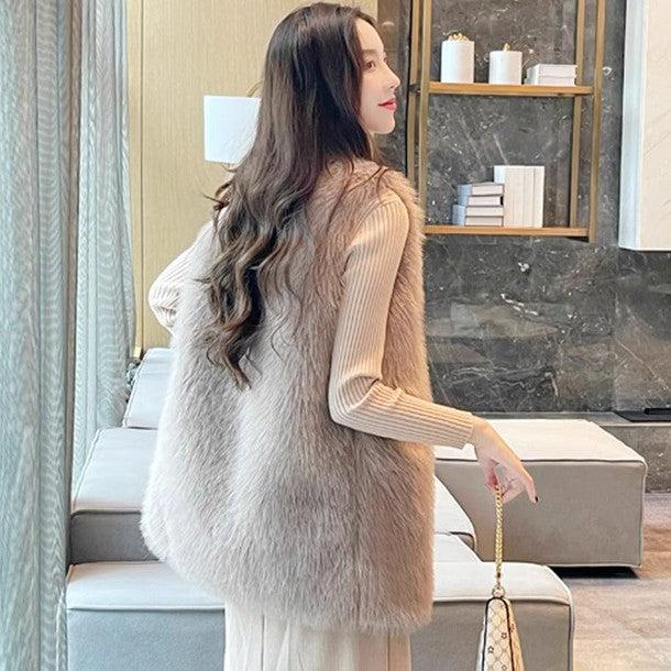 ボリュームエコファーベスト 6305-画像5-韓国ファッション通販POPREA［ポップリア］