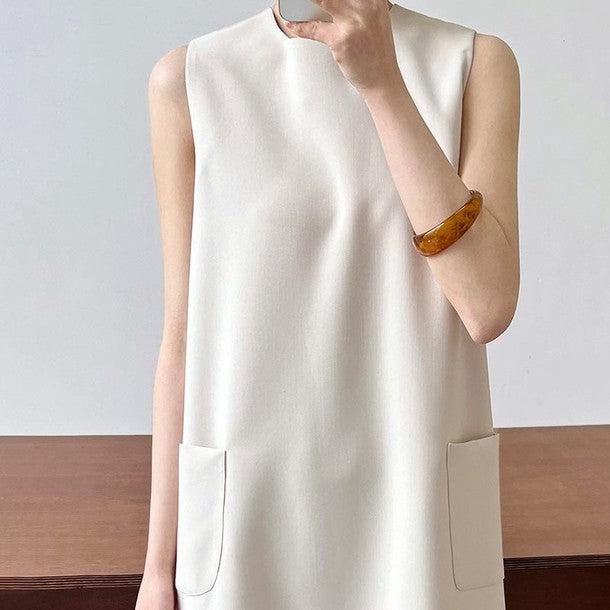 2ポケットノースリーブワンピース﻿﻿ 6810-画像5-韓国ファッション通販POPREA［ポップリア］