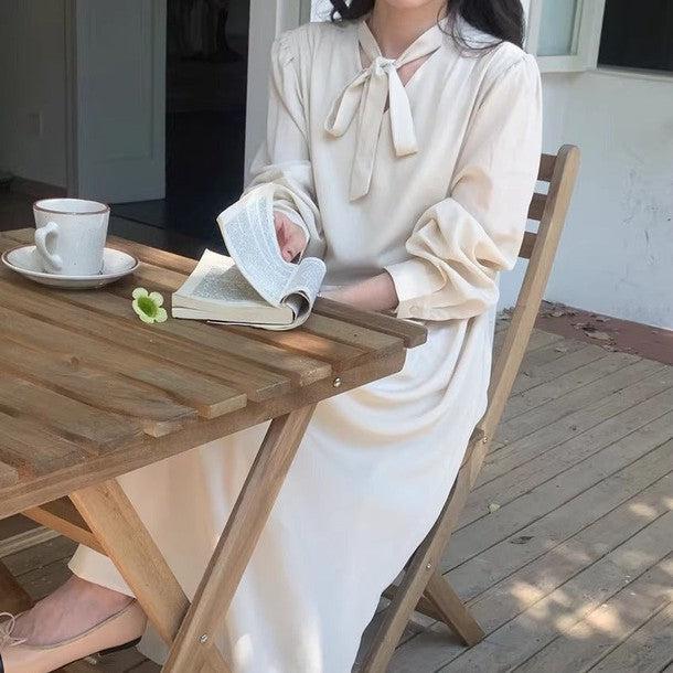 ロングスリーブAラインワンピース 6464-画像5-韓国ファッション通販POPREA［ポップリア］