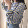 カラーボーダーロングスリーブシャツ ﻿﻿ 6584-画像5-韓国ファッション通販POPREA［ポップリア］