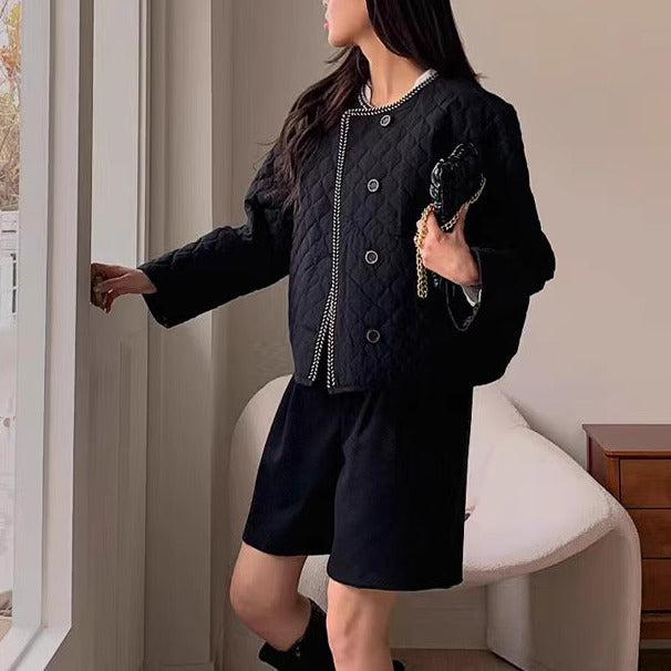 コクーンキルティングジャケット﻿ 6250-画像5-韓国ファッション通販POPREA［ポップリア］