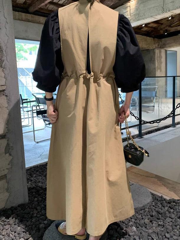 ウエストギャザージャンパースカート 6196-画像5-韓国ファッション通販POPREA［ポップリア］