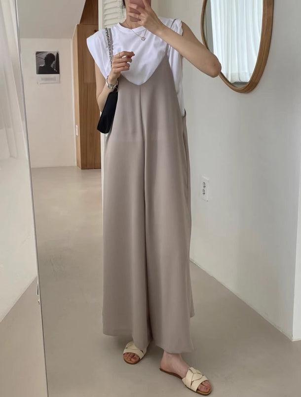 Vネックキャミサロペット 5996-画像5-韓国ファッション通販POPREA［ポップリア］