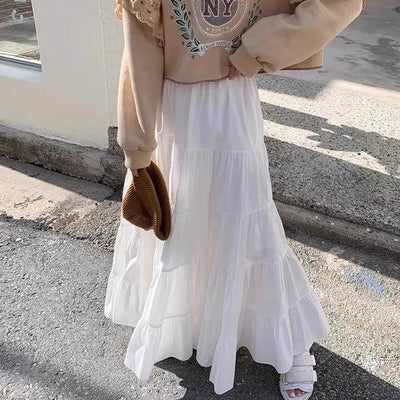 ボリュームティアードスカート﻿ 6144-画像5-韓国ファッション通販POPREA［ポップリア］