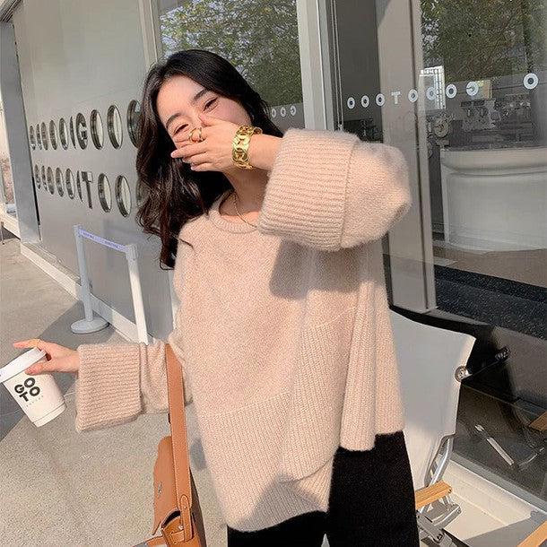 袖リブ折り返しニットプルオーバー﻿﻿﻿﻿﻿ 6265-画像5-韓国ファッション通販POPREA［ポップリア］