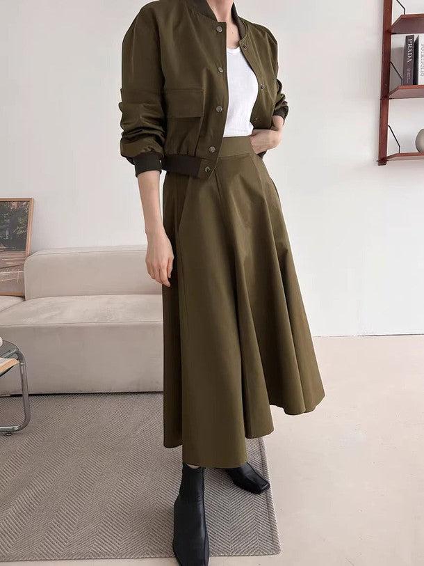 ベーシックブルゾンジャケット﻿﻿ 6217-画像5-韓国ファッション通販POPREA［ポップリア］